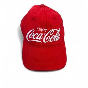 Coca-Cola Red Cap with White Embroidery Men’s One Size Fits Most